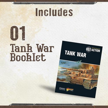 Wargames Delivered - Warlord Games Bolt Action: Tank War - StuG III Ausf G German Army Model Tank Set, 28mm WWII Miniature Models and Army Models for Tabletop Wargaming - color: StuG III Ausf G