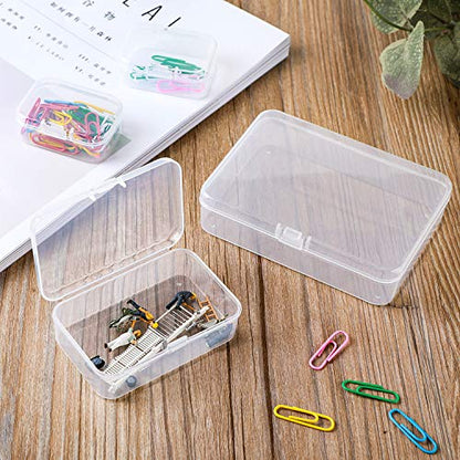 96 Pack Rectangular Clear Plastic Storage Containers - size: Mixed Sizes