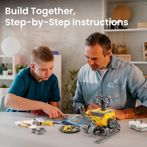 Bundle - 2 Items: Sillbird Solar Robot Toys & Robot Building Kit with Remote Control for Boys Ages 8-14, Christmas STEM Robotics Technic Toy, Coding Gift for Kids