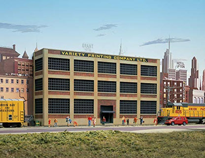 Walthers Cornerstone Variety Printing Background Building 933-3161 HO Scale Model Railroad - Structure Kit