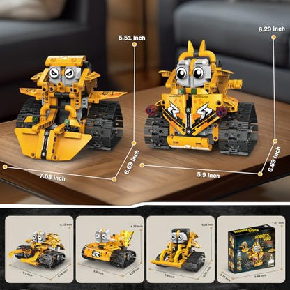 STEM Robot Building Kit for Kids Ages 8-16, 5 in 1 Robot Toys with APP & Remote Control, 269 PCS Programmable Engineering Building Blocks Birthday Gifts for Boys Girls Age 6 7 8 9 10 11 12+ - style: 11