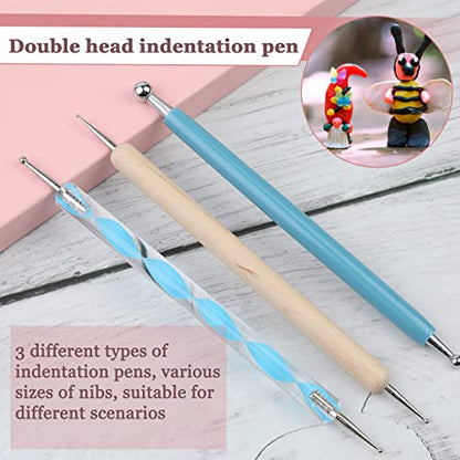 LOKUNN 14 Pcs Dotting Tools Embossing Tool Dotting Tools Set Rock Painting - size: 14 PCS