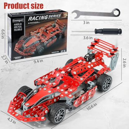 Metal Model Car Kits - 290 Pcs Erector Set for Boys Age 8-12 14 and Up, Building Kits, STEM Projects for Kids Ages 12-16 6-12 8-10 8-13, Building Toys Gifts for 15 16 Year Old Boys and Adults