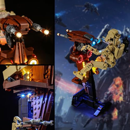 Vaodest Light for Lego 75428 Battle Droid with STAP Set,Design and Configuration Compatible with Model 75428(Light Only, Not Building Block Kit) - style: 75428 Battle Droid with STAP Set