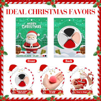 Capoda 6 Sets Christmas DIY Clay Kit Air Dry Modeling Animal Set - style: Christmas