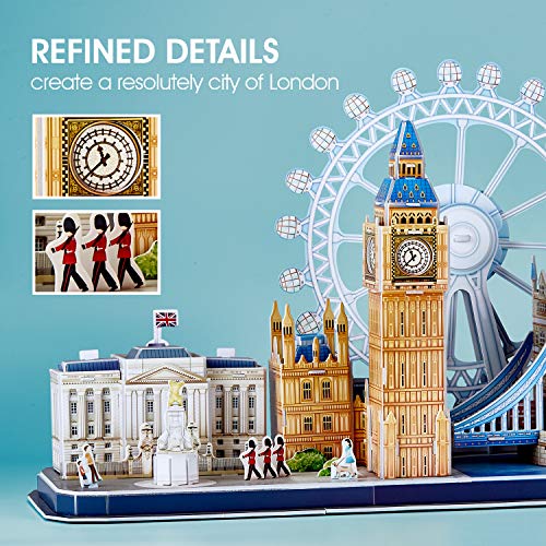 CubicFun London City Line 3D Architecture Puzzle, 107 Pieces - style: 3 CITY LINE LONDON