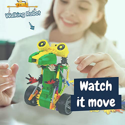 Science4you Robotics Rexbot - Robot Building Toy for Kids Age 8-14, Kit with 106 Pieces to Build Your Own Robot and Make it Move, Science Kit and STEM Toy for Kids 8+ Years Old - style: Rexbot