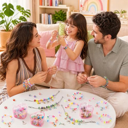 Umikk Charm Bracelet Jewelry Making Kit for Girls 8-12 Kids' Arts Craft Kit - size: 4（5.2“x6”）