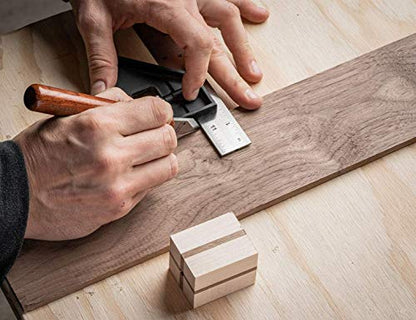 Clarke Brothers Marking Knife and Real Leather sheath – Wood Marking Gauge – Premium Woodworking Tool with High Carbon Steel Blade – Quality with Sharp Blade – Beautiful Wooden Handle