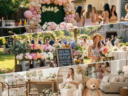 57Pcs Flower Bar Supplies Kit w/ Waterproof Kraft Boquet Bags for Party - color: Beige