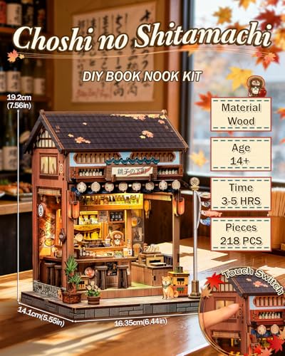 Japan Book Nook, DIY Miniature House Kit, Japanese Izakaya Booknook - color: Japanese Izakaya