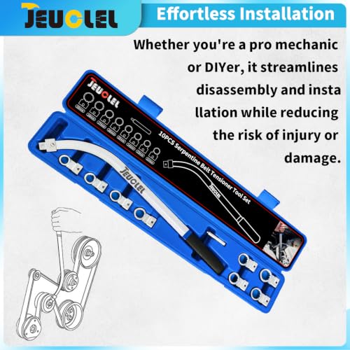 10PCS Auxiliary Idler Belt Tensioner Pulley Removal Tool Kit - color: 10pcs Universal Auxiliary Idler Belt Tensioner Pulley Removal Tool Kit