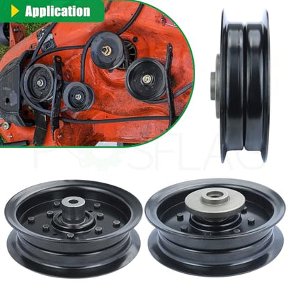 2 Pack 532196104 with 532196106 Idler Pulley for Husvqarna 54" Deck - color: T25 196104+2×196106