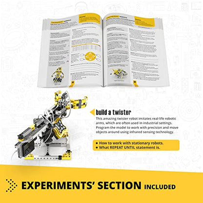 Engino: Discovering STEM - Robotics: Mini ERP 2.0-8 Robot Models, Toy Brick Building Set, Motorized, Snap-Fit, Coding-Programing Experiments, Kid 9+