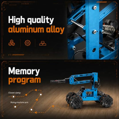 VANLINNY Robot Arm,STEM Project for Boys Age 8-12,Robotic Kit for Aged 12-16,Educational Science Kits for Kids, Building Experiment Robotics Set Project Gifts for 8 9 10 11 12 Years Old Teens