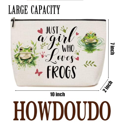Lovdazzles Frog Gifts for Girls Makeup Bag Funny Animal Cosmetic Bag - color: Multicolor 1764