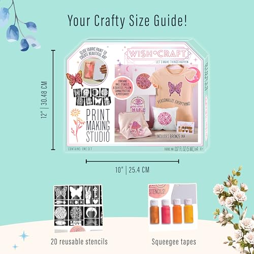 Bright Stripes Wish*Craft Print Making Studio All-in-One Kit, Ages 6+ - style: Print Studio