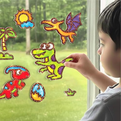 Imagimake DIY Jelly Stickers - Dino, 25+ Stickers, Low-Mess Art Kit - style: Dino