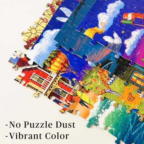 1000 Piece Round Jigsaw Puzzle for Adults - Crystal Rainbow Music - color: B-crystal Music