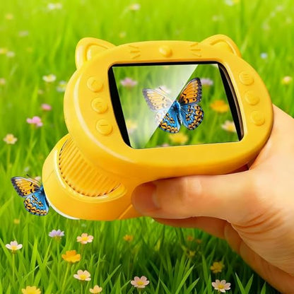 1000X Handheld Digital Microscope for Kids, 2.4" HD Screen, 8 LEDs - color: Bright yellow