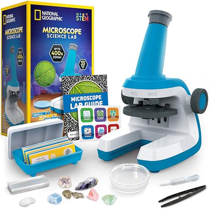 National Geographic Microscope for Kids with Up to 400x Magnification - style: Microscope
