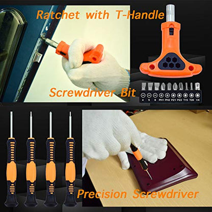Tool Set,48-Piece Home Tool Kit for Men Women Homeowner,Household Basic Tool Set with Case for Home Maintenance and DIY Projects - size: 48 pcs