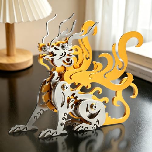 Chao Feng Gold 3D Metal Puzzle Mechanical Model Kit Stainless Steel - color: B3-chao Feng