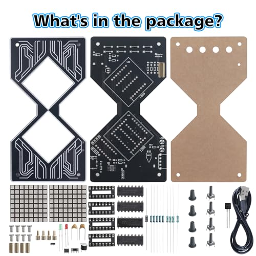 Electronic Hourglass Soldering Prpject Kit, 1-99 Minute Countdown Timer