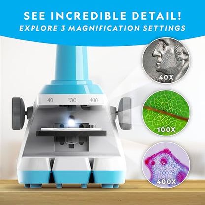 National Geographic Microscope for Kids with Up to 400x Magnification - style: Microscope