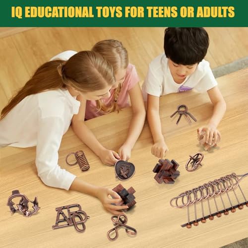 Mytothfy Brain Teaser Puzzles for Adults Teens Kids, 3D Puzzle Game Toys - color: Style a
