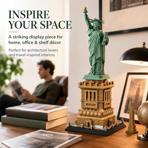 CAXIMSY Statue of Liberty Building Block Set NYC Landmark for Adults - color: Statue of Liberty