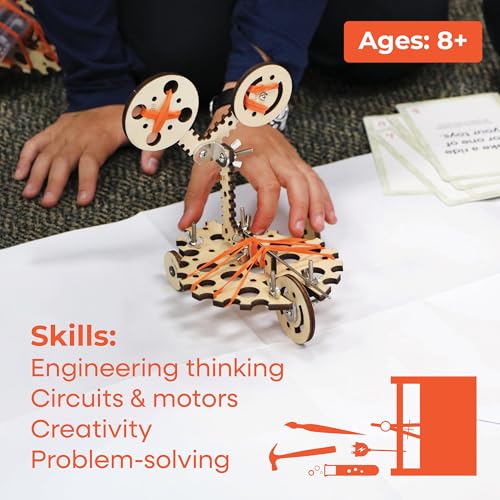 Tinkering Labs STEM Kits for Kids Age 8-10 | Inventors Kids Science Kit, Robot Building, and Engineering with Electricity Circuits | Coolest DIY Toys and Best Birthday Gifts for 10 Year Old Boy Girl