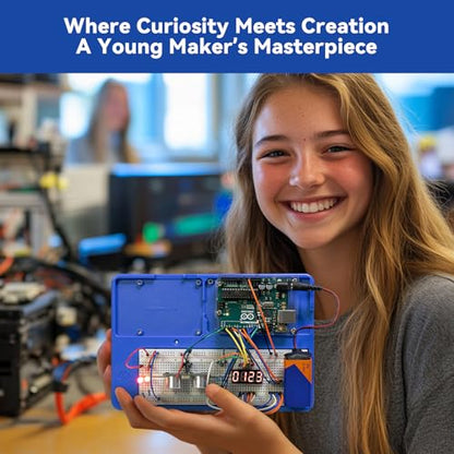 SunFounder Inventor Lab Starter Kit with Original Arduino Uno R3 REV3 Multimeter 34 Projects 40+Video Courses RAB Breadboard Holder, RoHS Compliant, for Beginners & Engineers