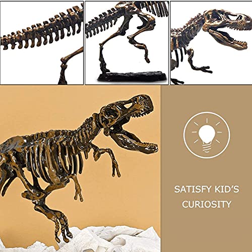 Dig & Discover Dino Tyrannosaurus Rex Dinosaur Skeleton 3D Fossil Bones Excavation, Science Educational Toy Kit for Kids, Children - color: Tyrannosaurus Rex