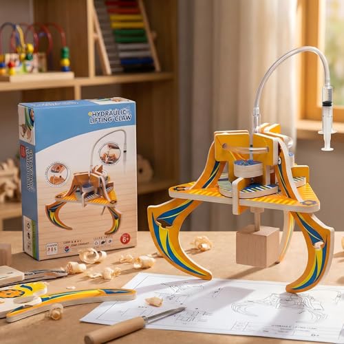 STEM Science Kit Hydraulic Claw, Engineering Toy, Teach Hydraulic Principle - style: Hydraulic Claw