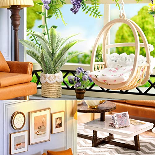 DIY Miniature Dollhouse Kit with Furniture Plus Dust Proof