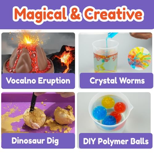 BenBen Science Kit for Kids Age 8-10, 80 Experiments Set, Birthday Gift