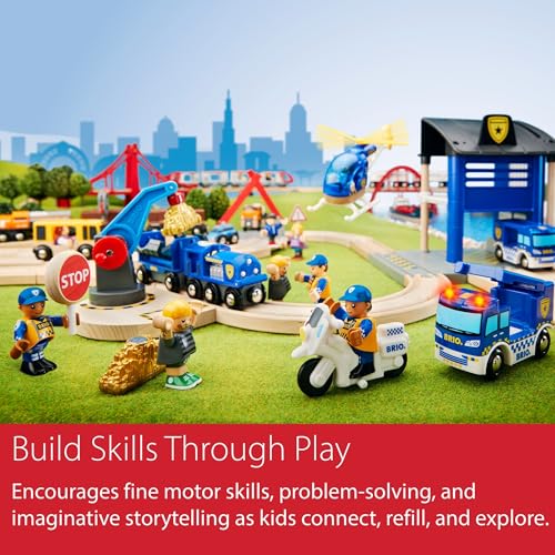 BRIO World Collapsing Bridge for Wooden Train Set - 3-Piece Accessory - FSC-Certified - Compatible with BRIO Railway and Train Track Sets - Encourages Fun Creativity - Kids Ages 3 & Up