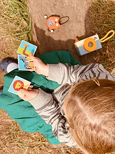 Tender Leaf Toys - Safari Adventure - 10 Pcs Outdoor Adventure Educational Playset for Kids, Exploration Kit with Drawstring Backpack - Gift Set for Camping, Hiking, and Pretend Play - Age 3+