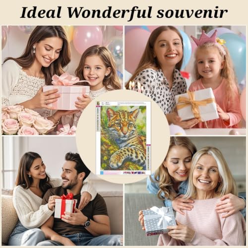 BYGFHLYW 5D Cat Diamond Painting Kit for Adults, Animal Diamond Art Kits - color: KM1231-1