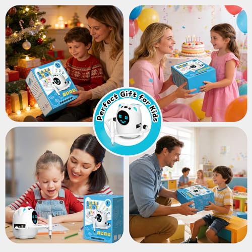 Drawing Robot for Kids, Educational Learning Drawing Toy Doodle Bot, 3 4 5 6 7 8 Year Old Boys Girls Birthday Gift, Kids Toys for Ages 5-7