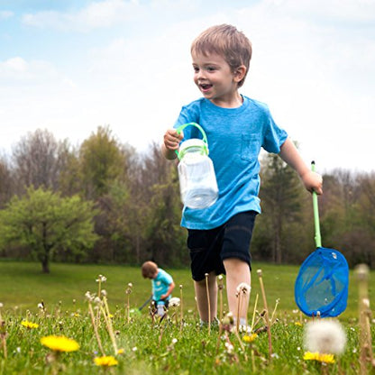 reCAP Kids Explore Plastic Mason Jar Bug Catcher Habitat Kit, Made in the USA, BPA-Free