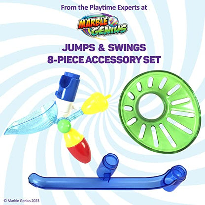 Marble Genius Jumps & Swings Marble Run Accessory Set - STEM