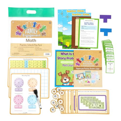 Really Good Stuff Second Grade Family Engagement Math Kit - style: Second Grade