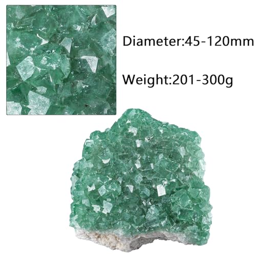 Sportmusies Natural Green Fluorite Crystal Cluster, 1.77-4.72 inches - size: ## 1.77 - 4.72 Inch