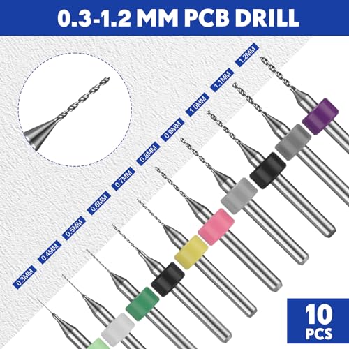 Mudder 36 Pcs Pin Vise Hand with Micro Drill Bits Set, Blue - color: Blue