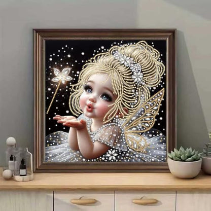 Fairies Diamond Art Kits for Adults,5D Special Shape Painting 12 × 12 inch - color: SH180