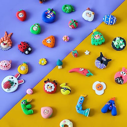 ifergoo Air Dry Clay, 24 Colors Magic Foam Modeling Clay for Kids - color: 24 Colors