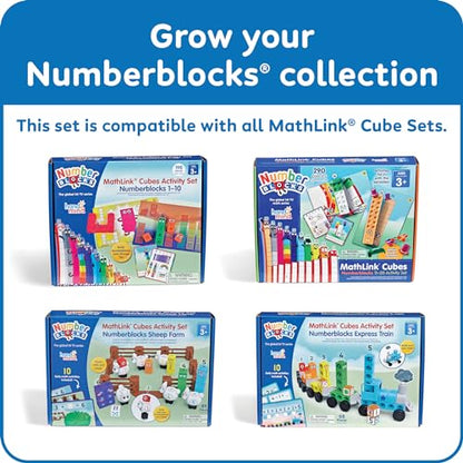 hand2mind Numberblocks Express Train MathLink Cubes Activity Set, Ages 3+