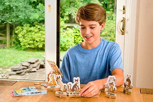 Think Fun Cat Crimes Brain Game and Brainteaser for Boys and Girls Age 8 and Up - A Smart Game with a Fun Theme and Hilarious Artwork, (1550)